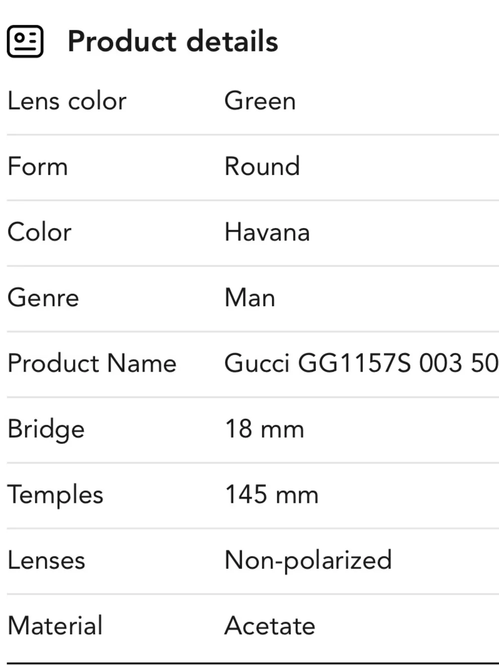 Gucci Tortoiseshell Sunglasses with Gold Plaque Gucci GG1157S 003